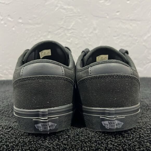 🔥🔥 VANS ATWOOD BLACK/BLACK CANVAS Low Sneaker Men Sz 9.5 - PERFECT Worn Once - Picture 6 of 12